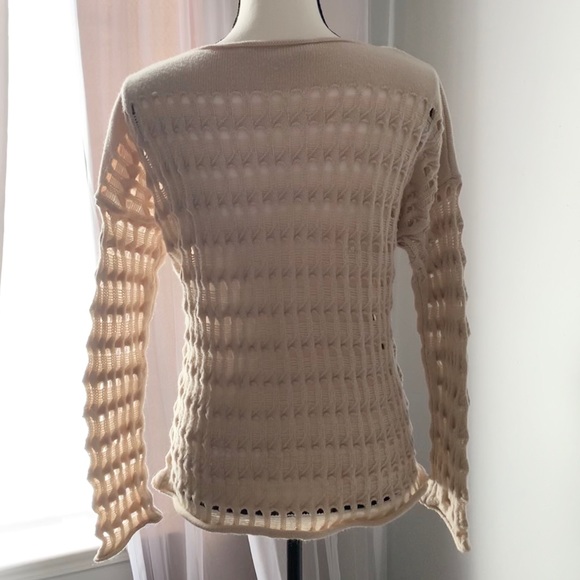 DIANE VON FURSTENBERG HOLE SWEATER SIZE M L - Picture 5 of 12